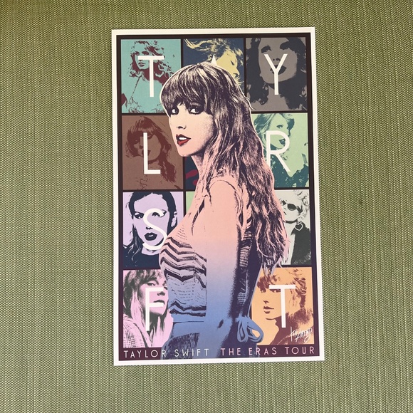 Taylor Swift The Eras Tour VIP Poster Set of 4 - Picture 4 of 6